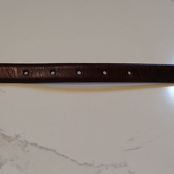 Bill Adler Studio Brown Leather Western Belt with Silver Golf Charms Vintage - Picture 8 of 11